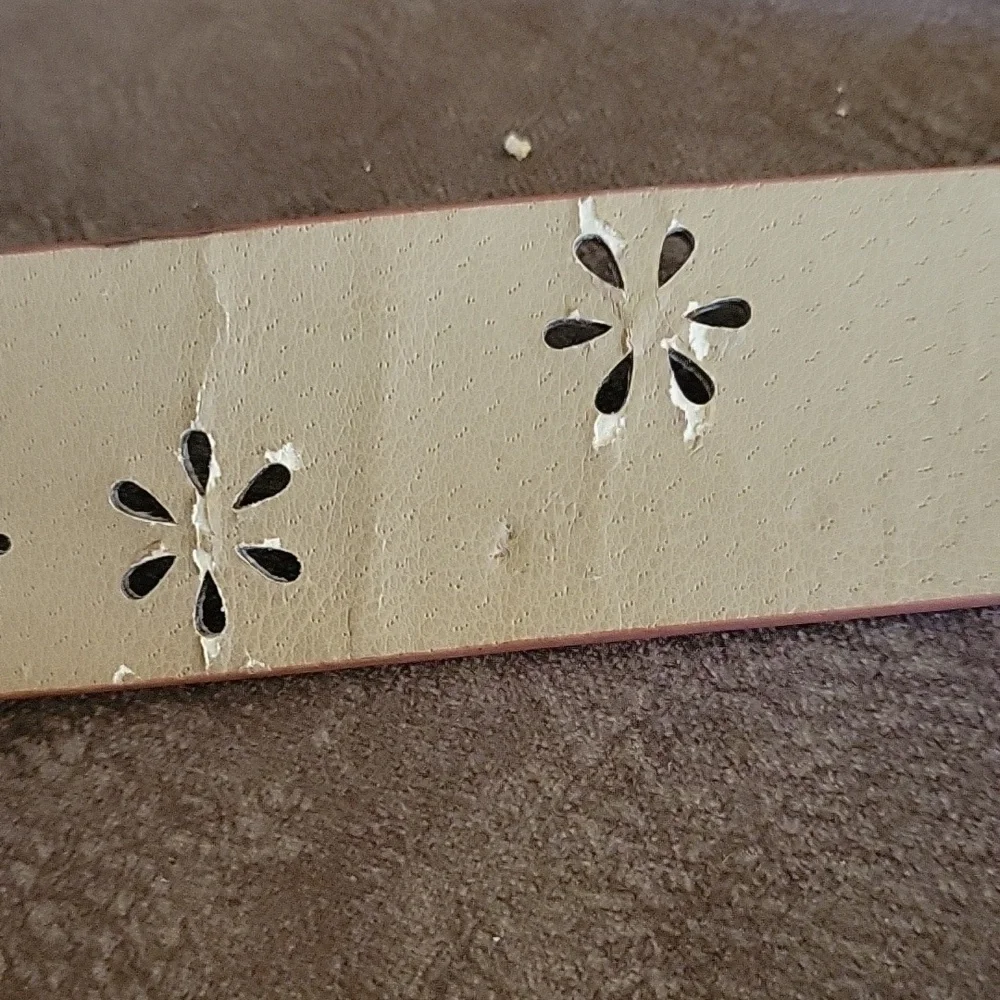 Y2k Boho Cream Floral Cutout Butterfly Kidcore Belt